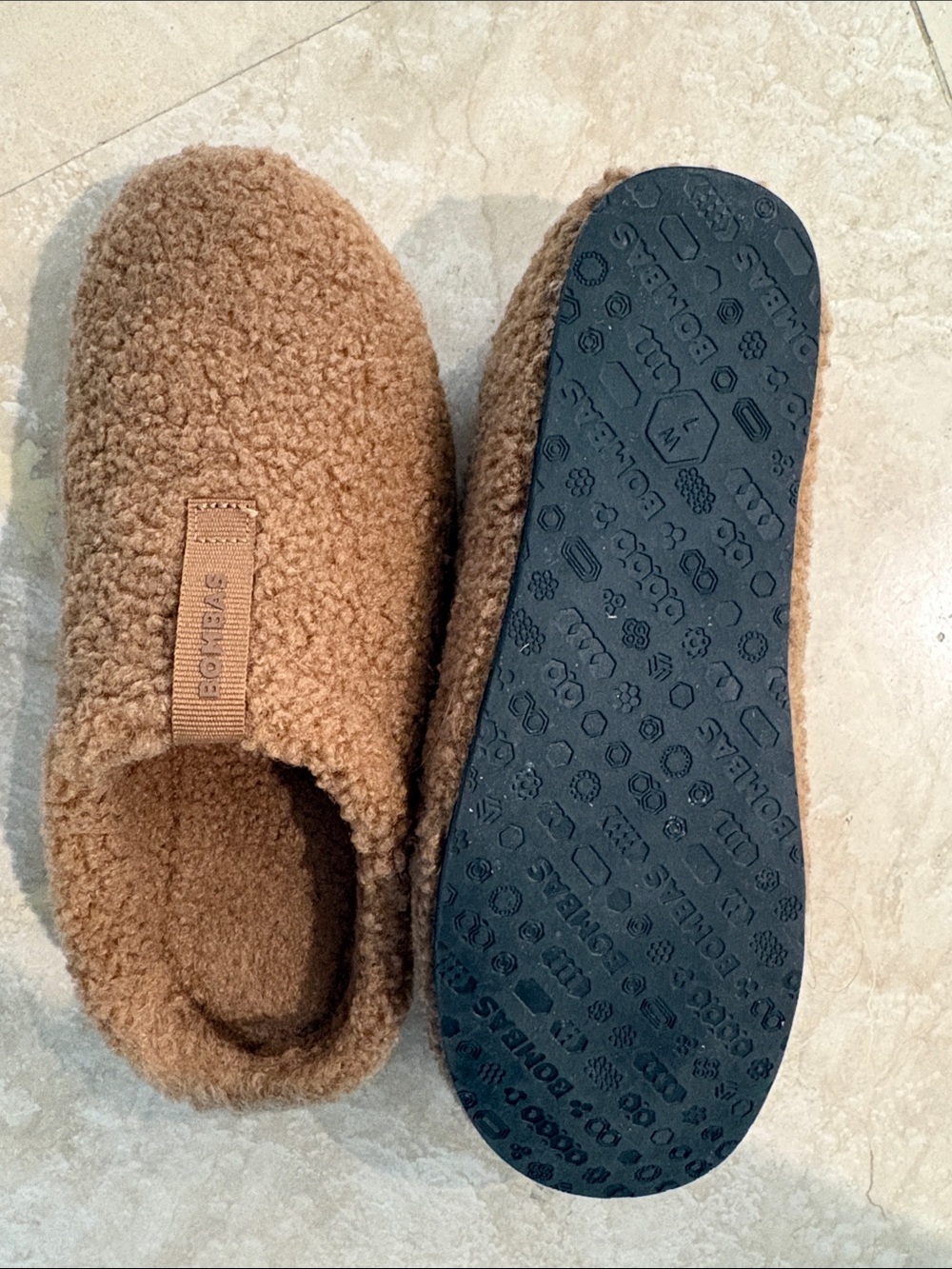 Women’s Bombas Sunday Slip-On Slippers - Camel Brown - Picture 6 of 7